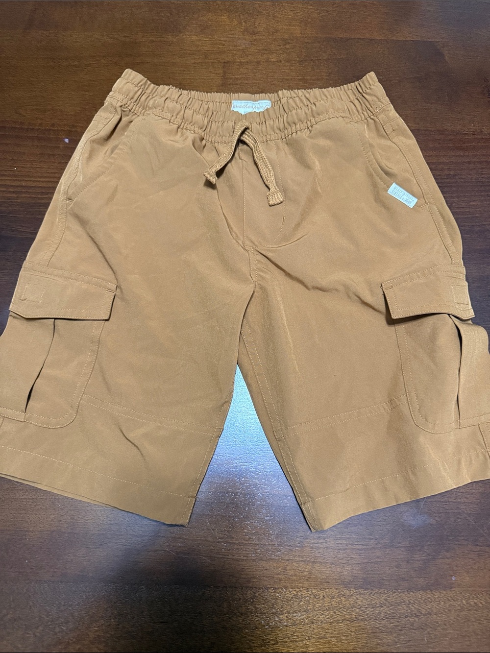 Vintage Boy’s Cargo Shorts in Caramel Brown